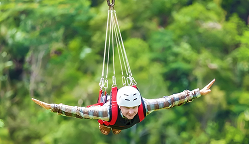  Thrilling Flying Fox Ride in Chail